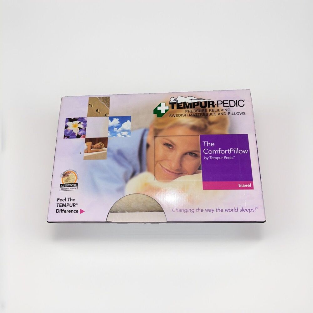 Tempur-pedic Travel Pillow Classic Comfort Brand New Comfortpillow 2005